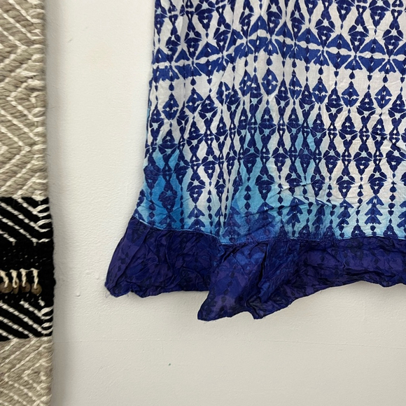 Anthropologie blue printed boho tank - Picture 6 of 7